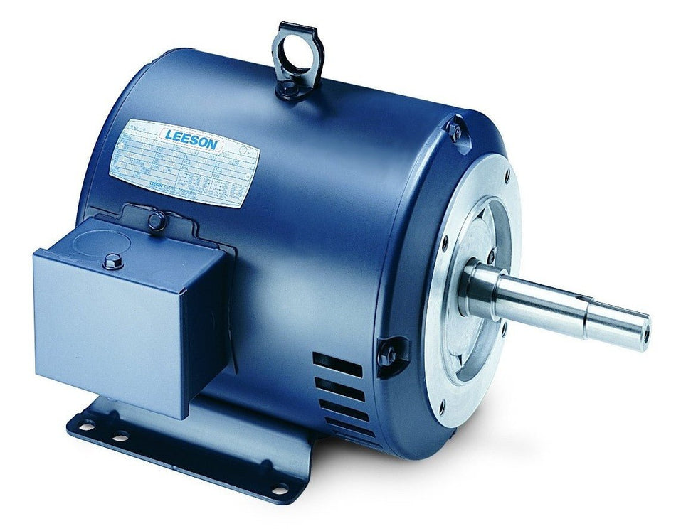 122080.00 Leeson Pump Motor 2HP 1800RPM 145JMV DP 208 - 230/460V 3 Phase - Square One Electric Motors & Pumps