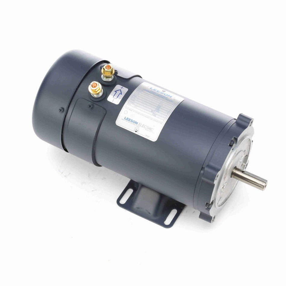 108322.00 Leeson Motor 1HP 1800RPM 56C TEFC 12Volt DC - Square One Electric Motors & Pumps