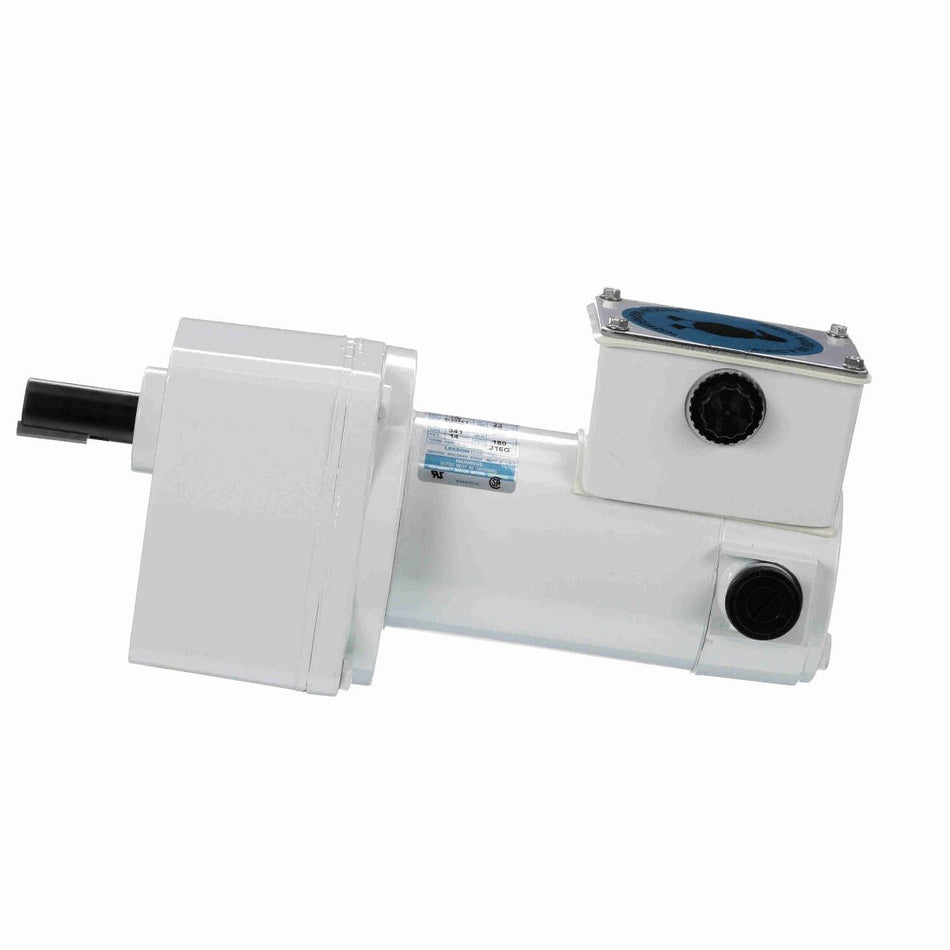 M1125273 Leeson Gear Motor 1/8HP 14RPM 31 TENV 12V DC - Square One Electric Motors & Pumps