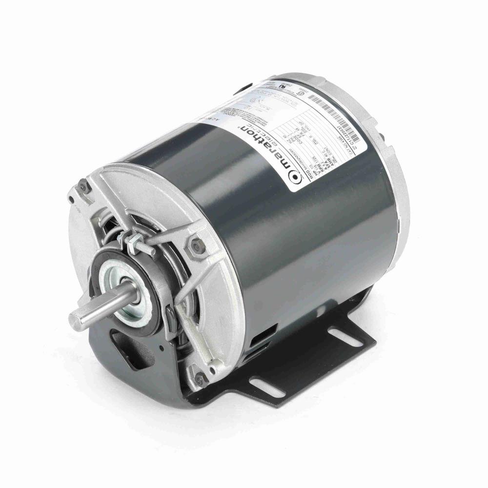 4369 Marathon Fan Motor 1/3HP 1725RPM 48 DP 115V 1 Phase 5KH39QN5508 - Square One Electric Motors & Pumps
