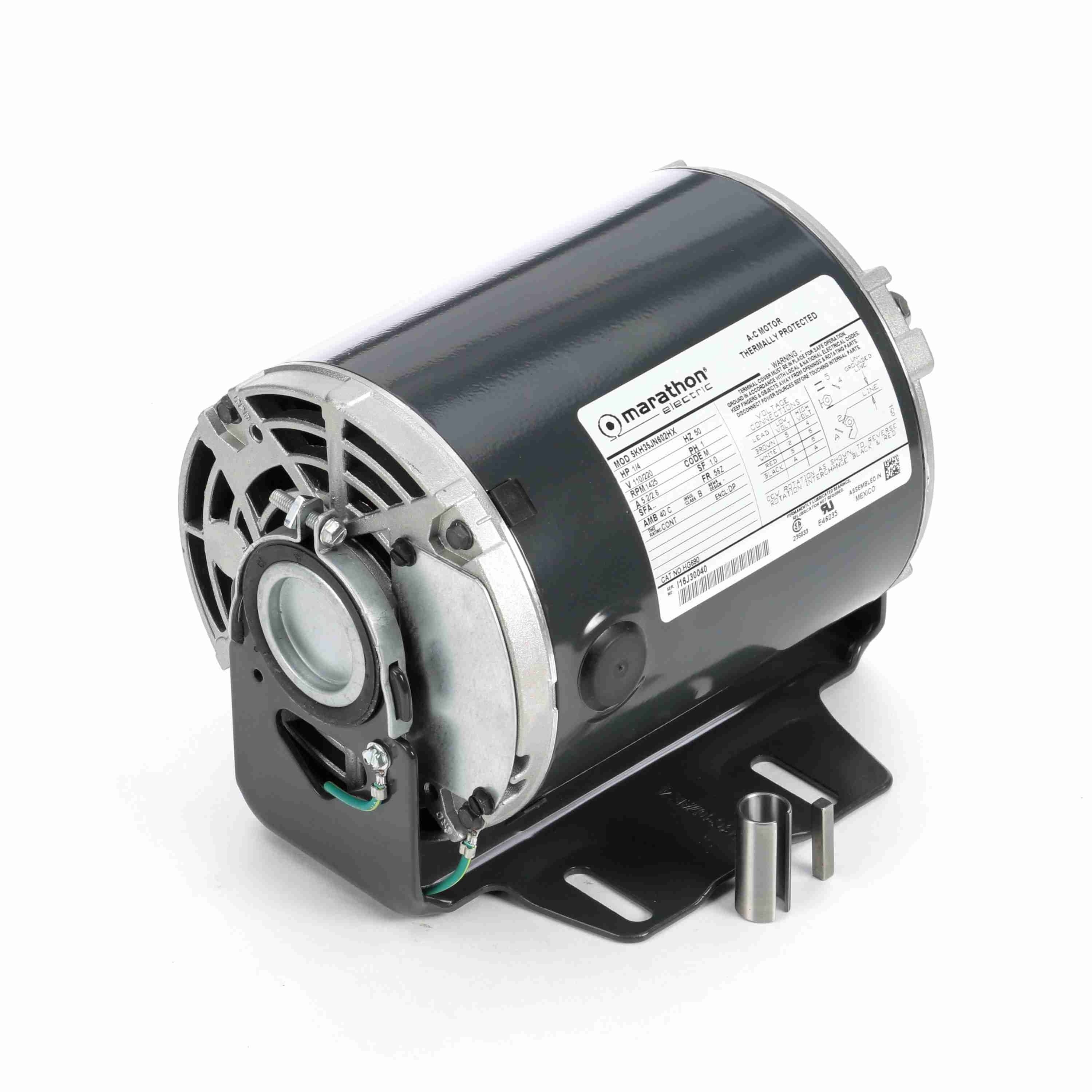 4371 Marathon Motor 1/3HP 1725RPM 48 DP 230V 1Ph 5KH39QN5529 - Square One Electric Motors & Pumps