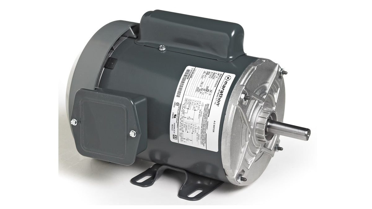 I105B Marathon Motor 7.5HP 3600RPM 213T DP 208 - 230V 1Ph 213TCDW7001 - Square One Electric Motors & Pumps