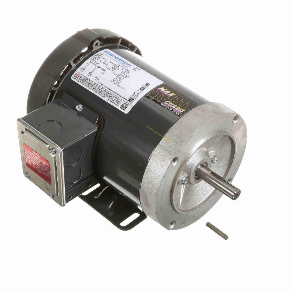 K708A Marathon Motor 1HP 3600RPM 56C TEFC 575V 3 Phase 056T34F99010 - Square One Electric Motors & Pumps