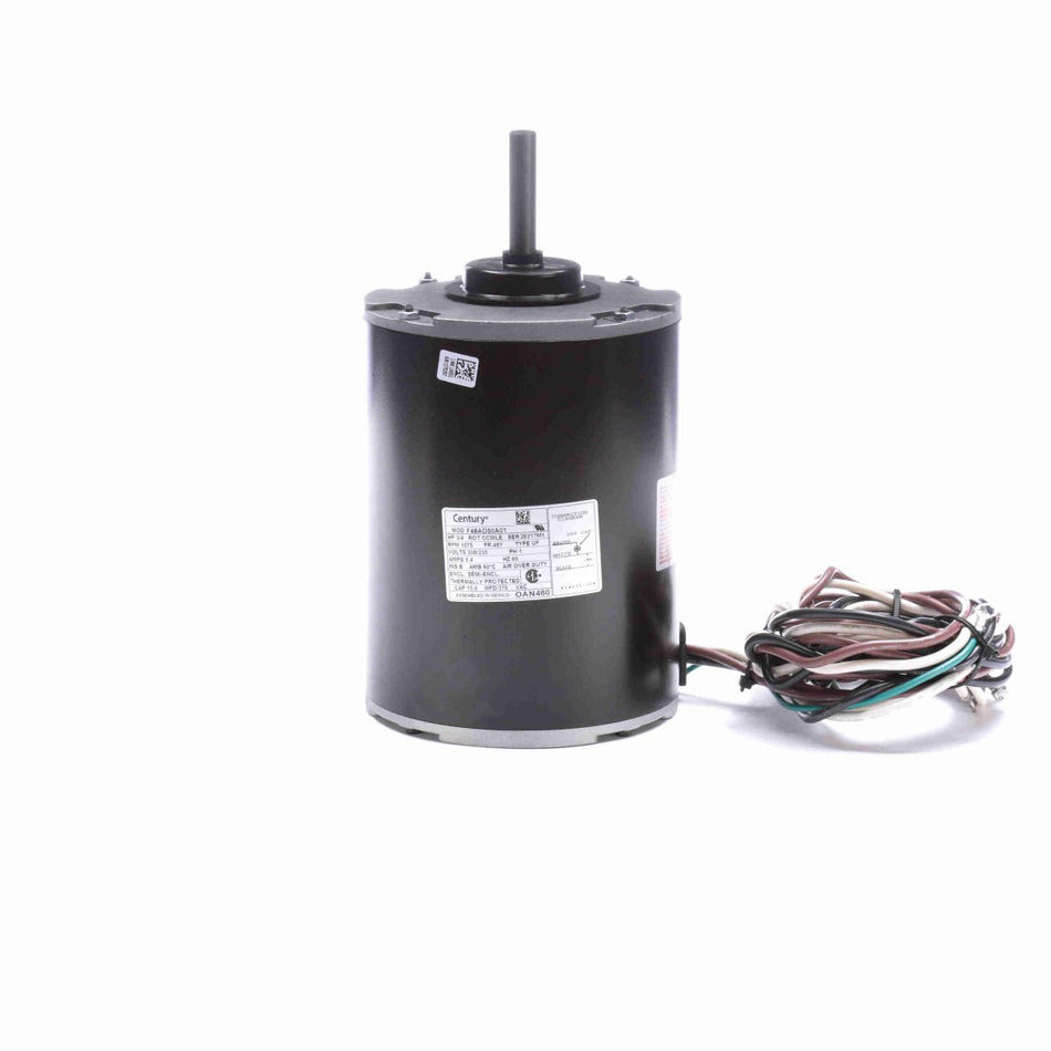OAN460 Century Motor 3/4HP 1075RPM 48Y SEMI ENCL 208 - 230 Volt 1 Phase - Square One Electric Motors & Pumps