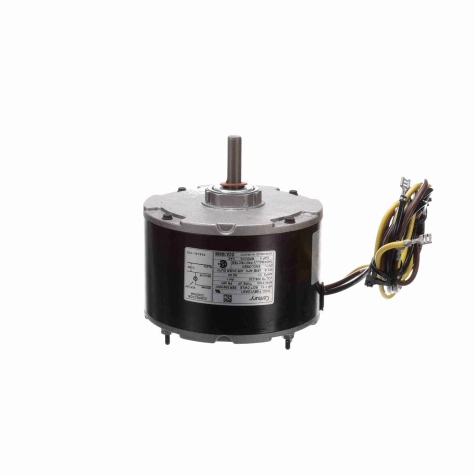 OCA10086 Century Motor 1/12HP 1100RPM 48Y ENCLOSED 208 - 230 Volt 1 Phase - Square One Electric Motors & Pumps