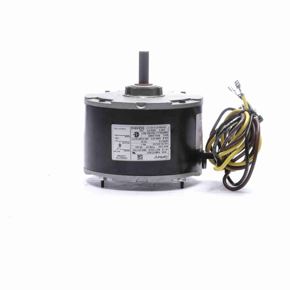 OCA1014 Century Motor 1/6HP 1500RPM 48Y ENCLOSED 208 - 230 Volt 1 Phase - Square One Electric Motors & Pumps