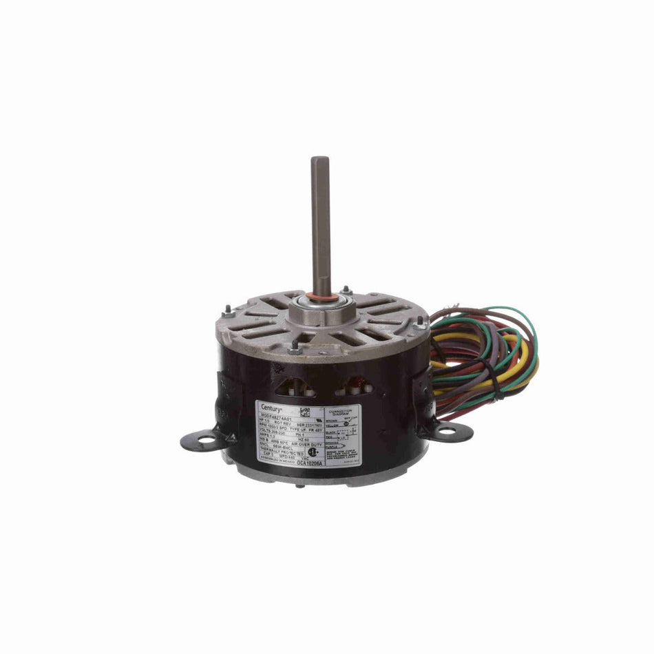 OCA10206A Century Motor 1/5HP 1050RPM 48Y SEMI ENCL 208 - 230 Volt 1 Phase - Square One Electric Motors & Pumps