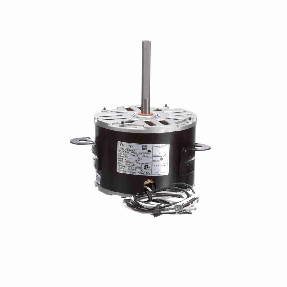 OCA1024 Century Motor 1/4HP 1625RPM 48Y SEMI ENCL 230 Volt 1 Phase - Square One Electric Motors & Pumps