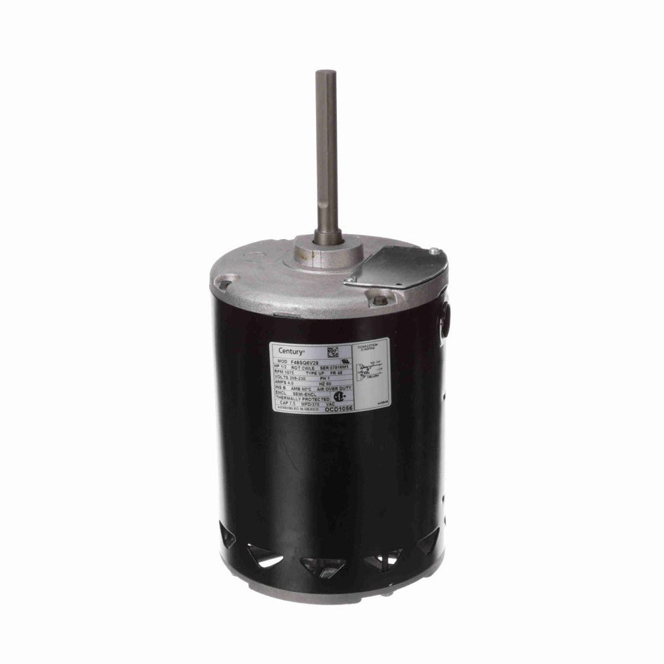 OCD1056 Century Motor 1/2HP 1075RPM 48 SEMI ENCL 208 - 230 Volt 1 Phase - Square One Electric Motors & Pumps