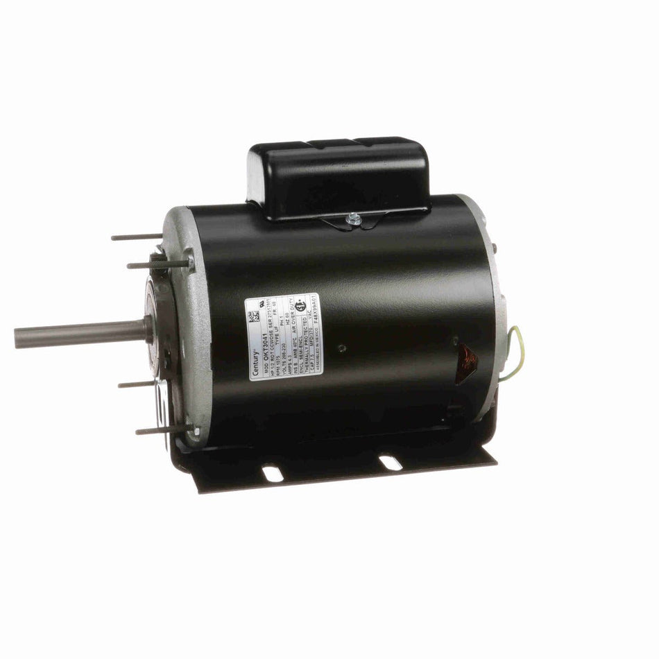 OKT3041 Century Motor 1/2HP 1075RPM 48 SEMI ENCL 208 - 230 Volt 1 Phase - Square One Electric Motors & Pumps