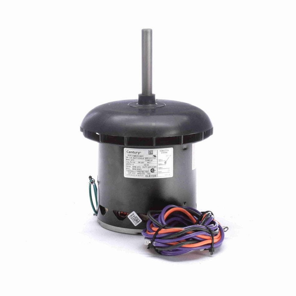 OLE1106 Century Motor 1HP 1075RPM 48Y SEMI ENCL 230 Volt 1 Phase - Square One Electric Motors & Pumps