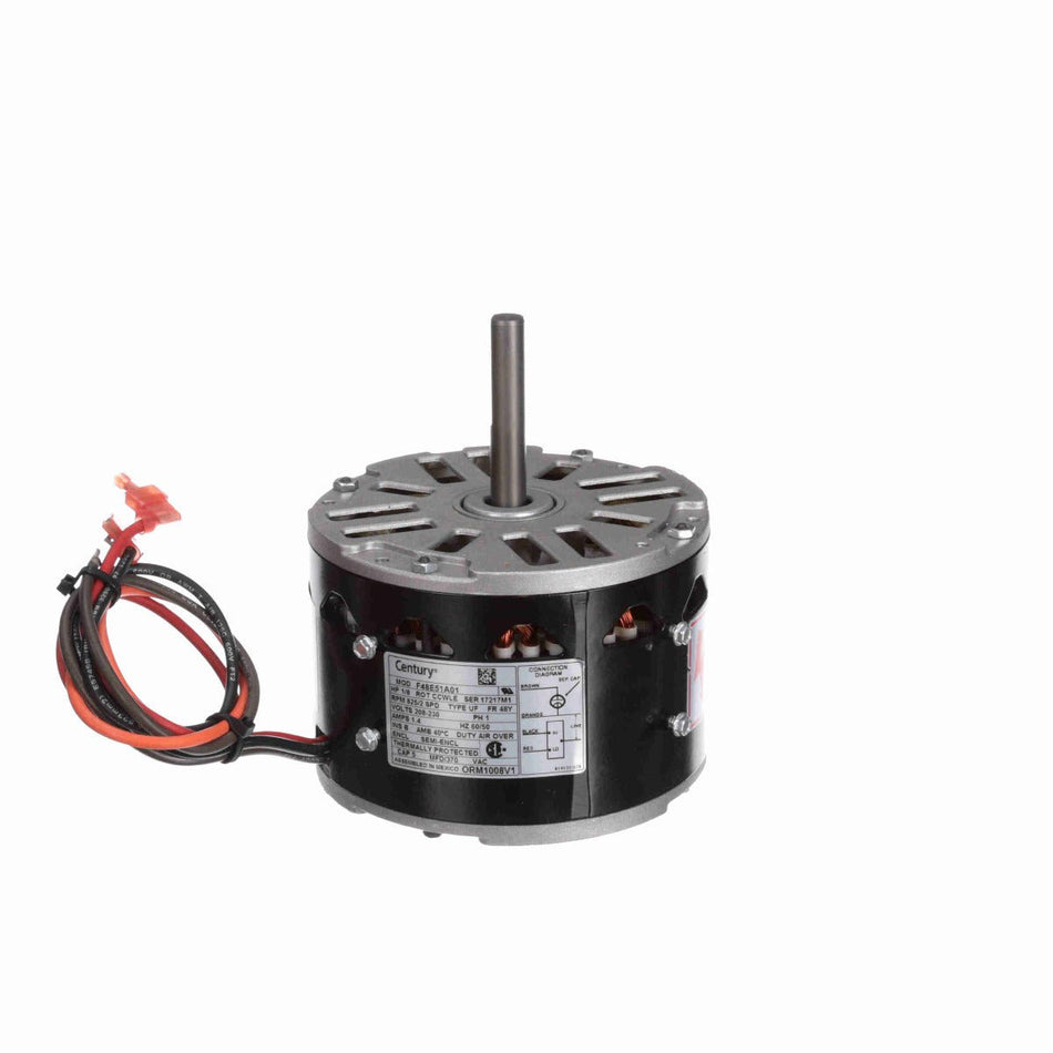 ORM1008V1 Century Motor 1/8HP 825RPM 48Y SEMI ENCL 208 - 230 Volt 1 Phase - Square One Electric Motors & Pumps