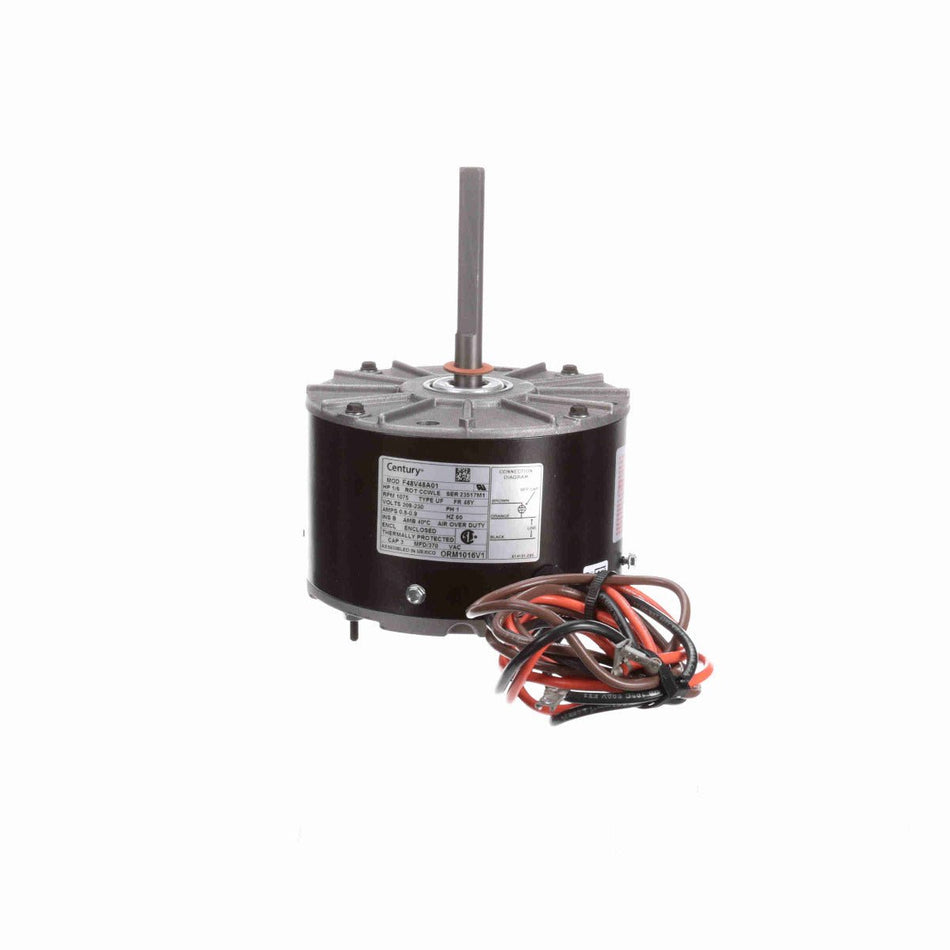 ORM1016V1 Century Motor 1/6HP 1075RPM 48Y ENC 208 - 230 Volt 1 Phase - Square One Electric Motors & Pumps