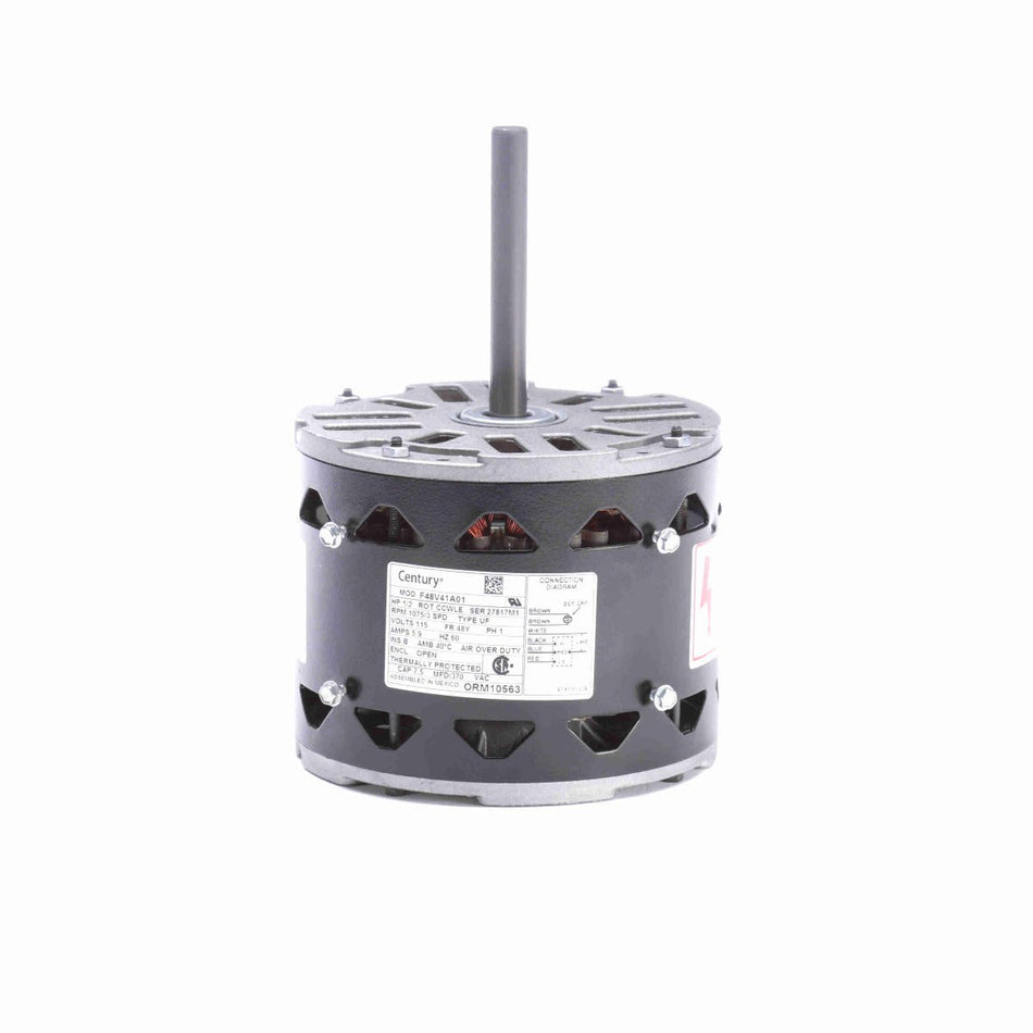 ORM10563 Century Motor 1/2HP 1075RPM 48Y OPEN 115Volt 1Phase 3 - SPD OEM - Square One Electric Motors & Pumps