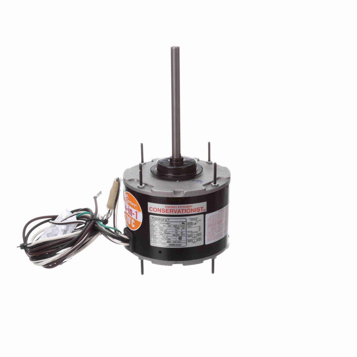 ORM5454F Century Motor 1/8 - 1/15HP 1075RPM 48 ENC 208 - 230 Volt 1 Phase - Square One Electric Motors & Pumps