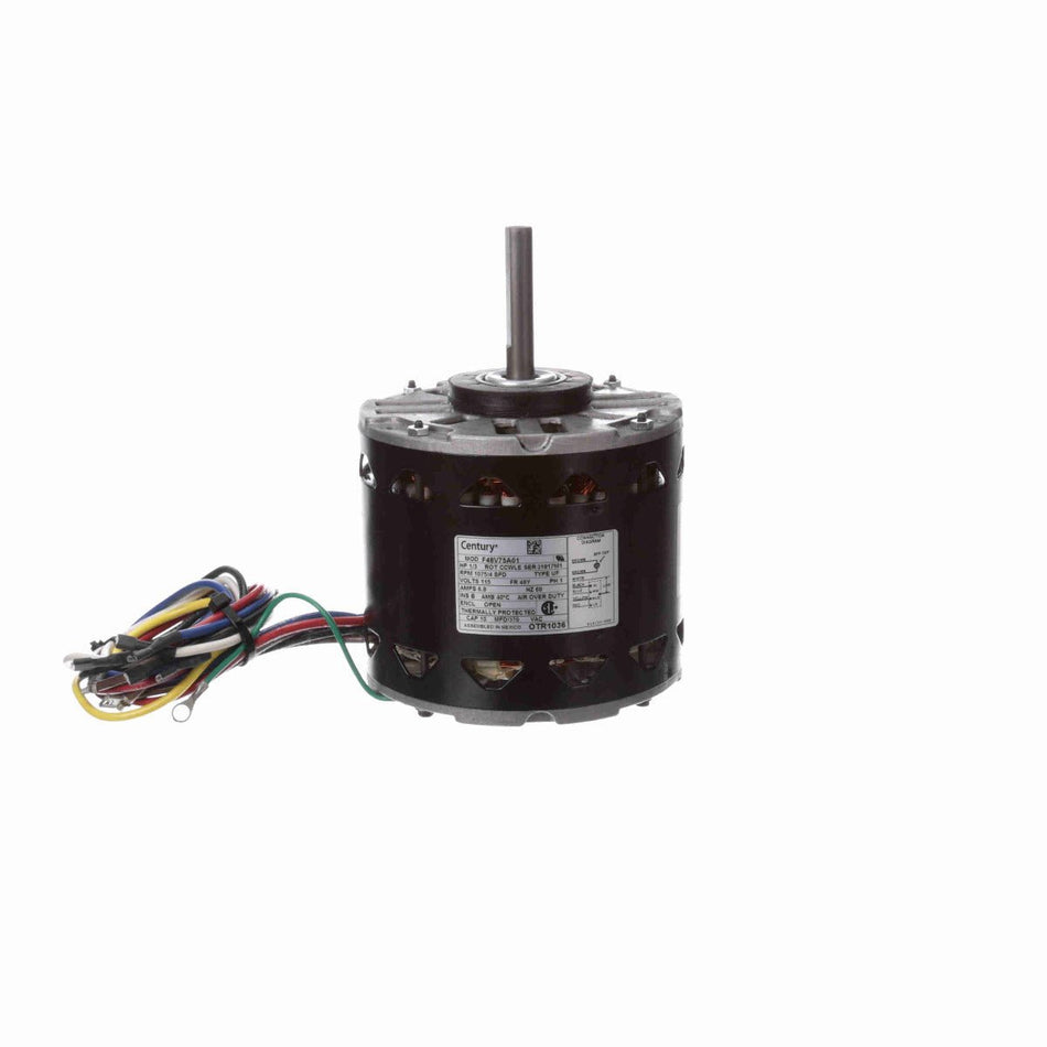OTR1036 Century Motor 1/3HP 1075RPM 48Y OPEN 115 Volt 1 Phase - Square One Electric Motors & Pumps