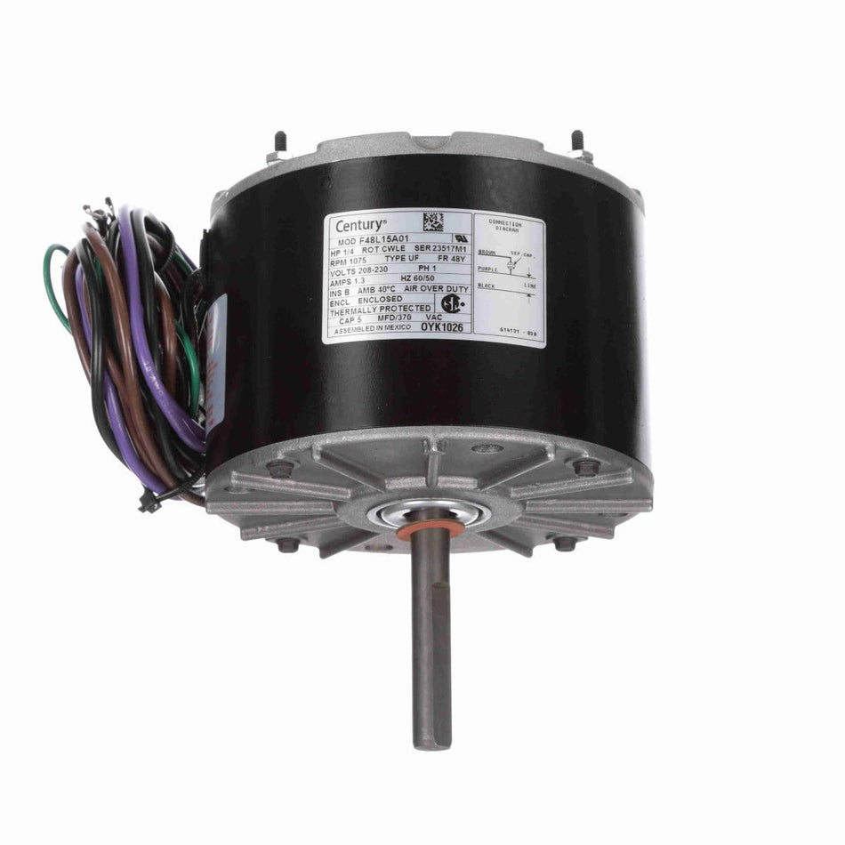 OYK1026 Century Motor 1/4HP 1075RPM 48Y ENCLOSED 208 - 230 Volt 1 Phase - Square One Electric Motors & Pumps