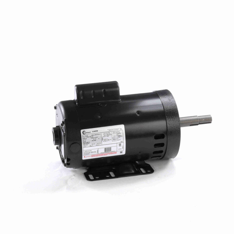 P122 Century Motor 1.5HP 3450RPM P143JM ODP 230/115 Volt 1 Phase - Square One Electric Motors & Pumps