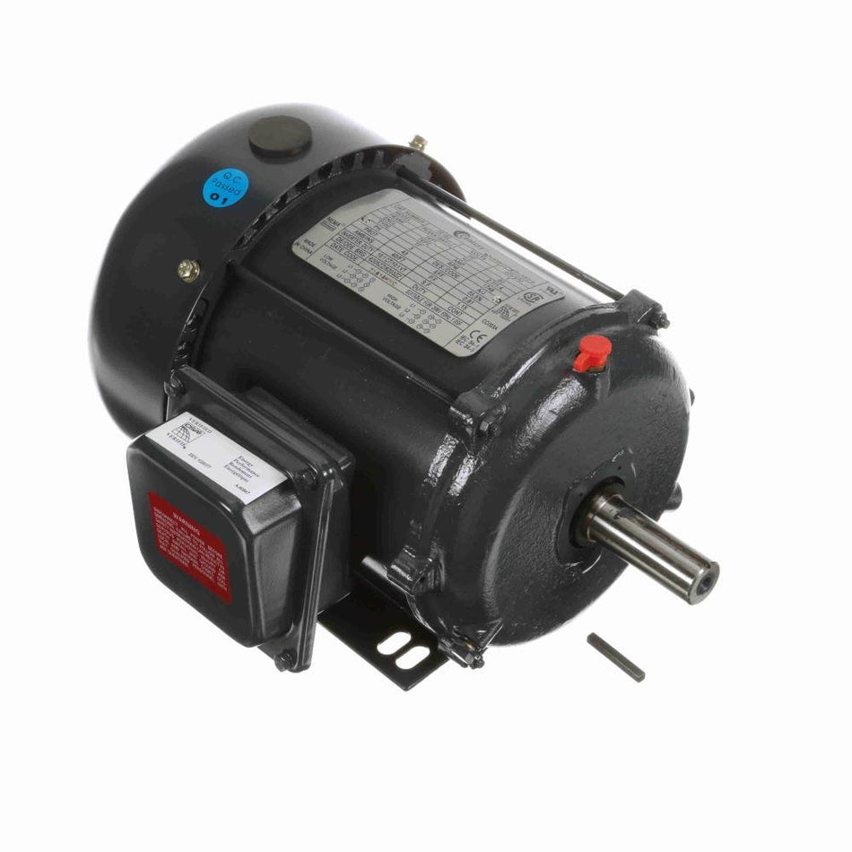 TE102 Century Motor 1HP 1730RPM 143T TEFC 208 - 230/460 Volt 3 Phase - Square One Electric Motors & Pumps