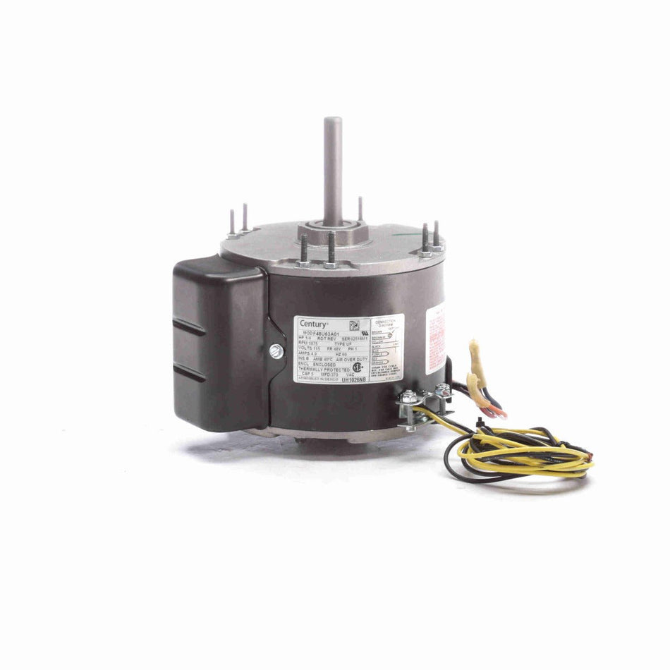 UH1026NB Century Motor 1/4HP 1075RPM 48Y ENCLOSED 115 Volt 1 Phase - Square One Electric Motors & Pumps