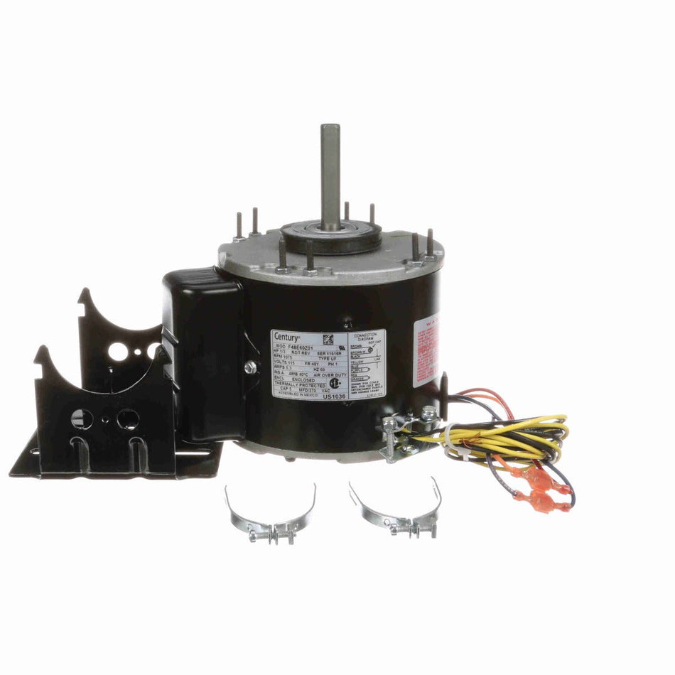 US1036 Century Motor 1/3HP 1075RPM 48Y TEAO 115 Volt 1 Phase - Square One Electric Motors & Pumps