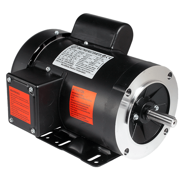 NT34 - 36 - 56CB Worldwide Motor 3/4HP 3600RPM 56C TEFC 115/208 - 230V 1 Phase - Square One Electric Motors & Pumps